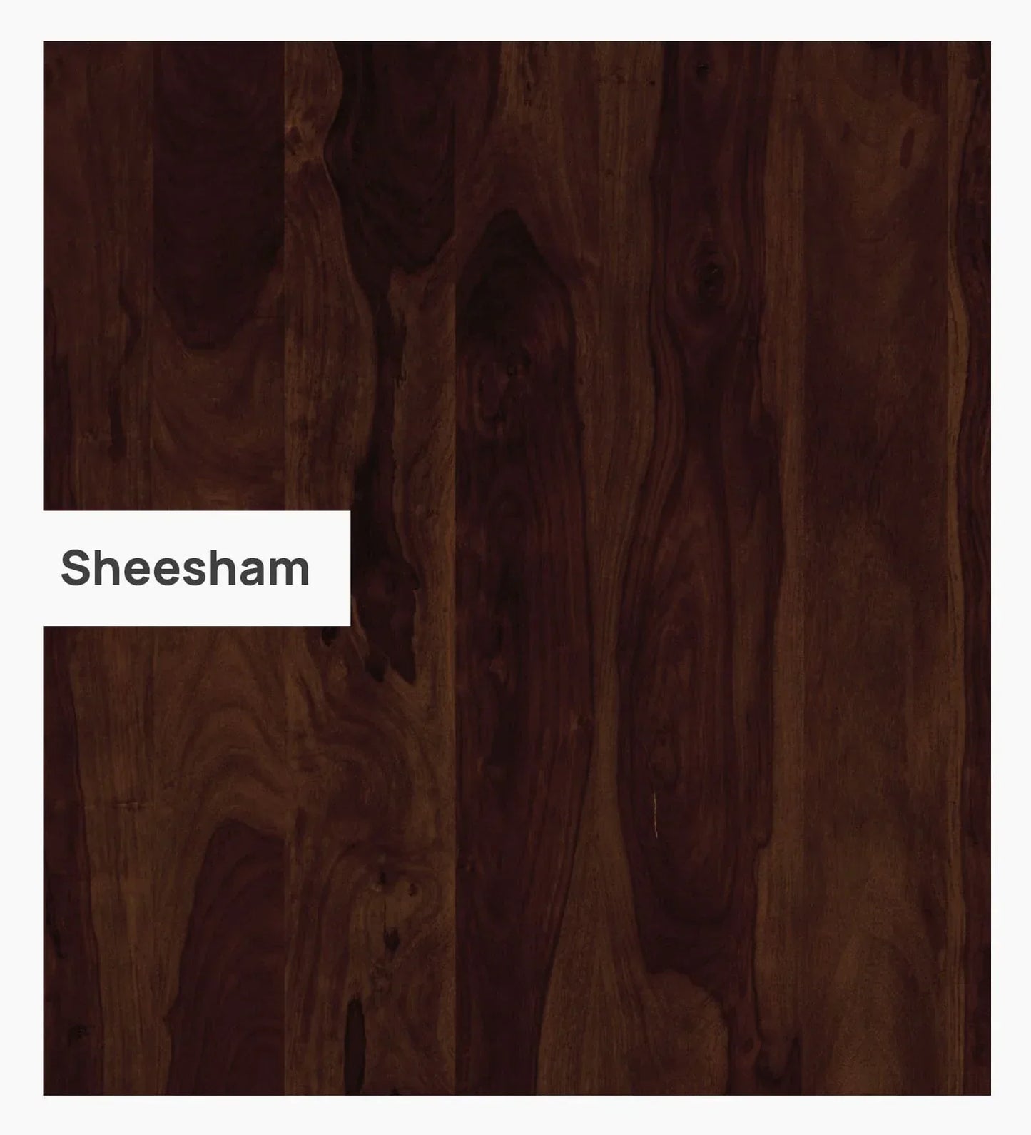 Queen Size Bed in Sheesham Melamine Finish with Box Storage