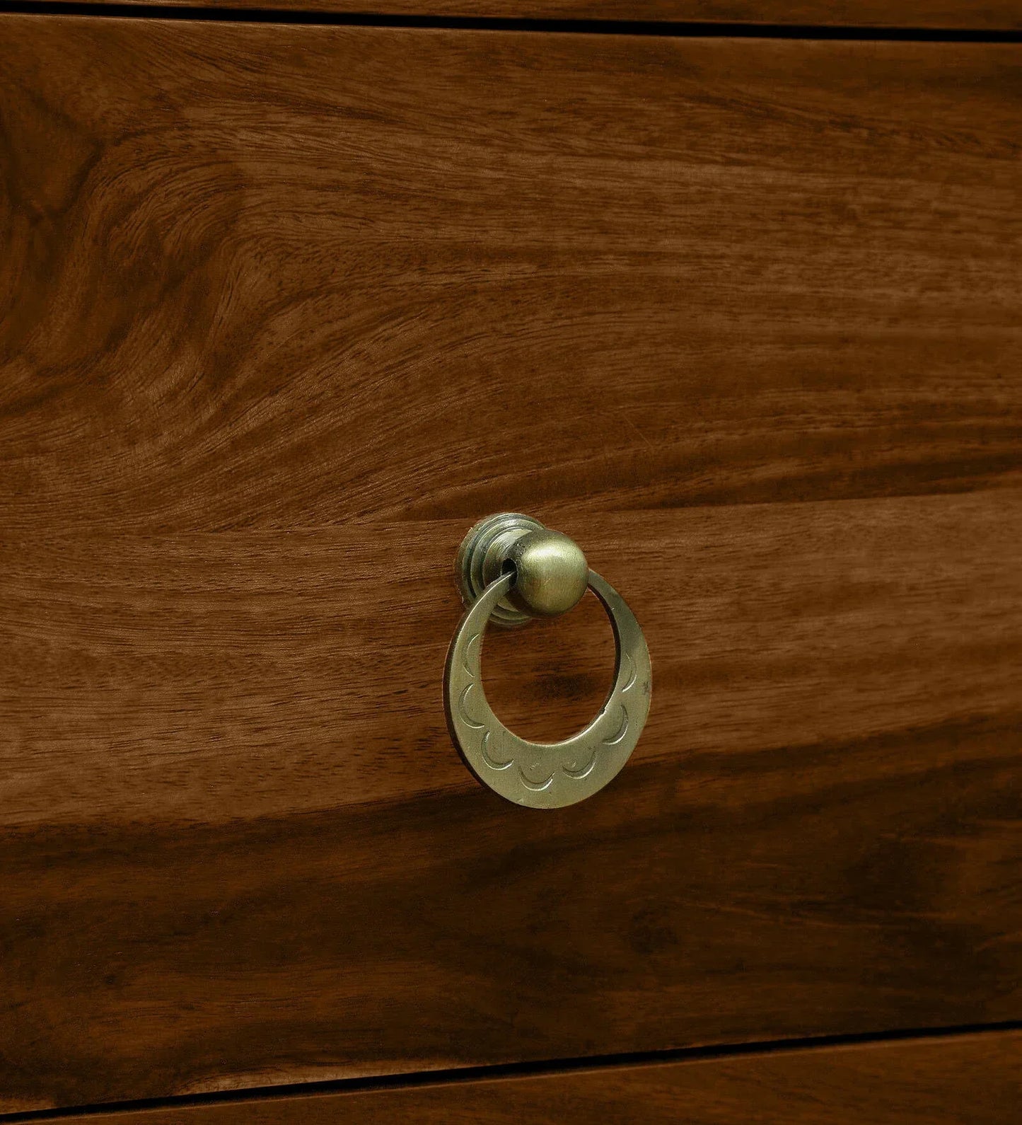 Sheesham Wood Chest Of Drawers in Scratch Resistant Provincial Teak Finish