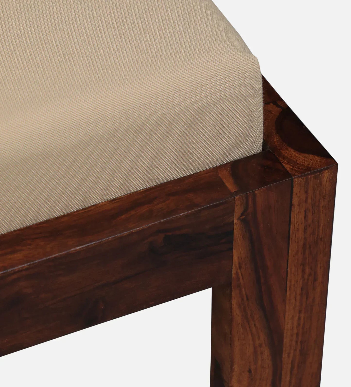 Solid Wood Nesting Coffee Table Set in Honey Oak Finish With Cushioned Stools