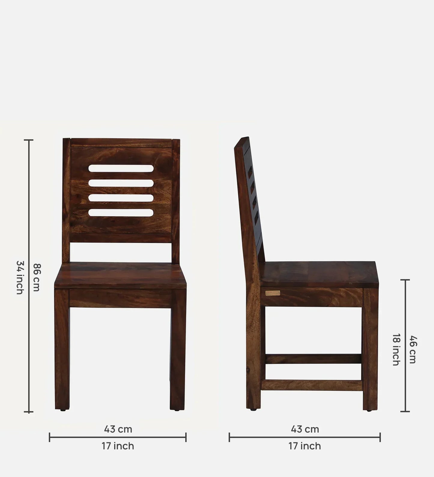 Sheesham Wood 6 Seater Dining Set in Scratch Resistant Provincial Teak Finish