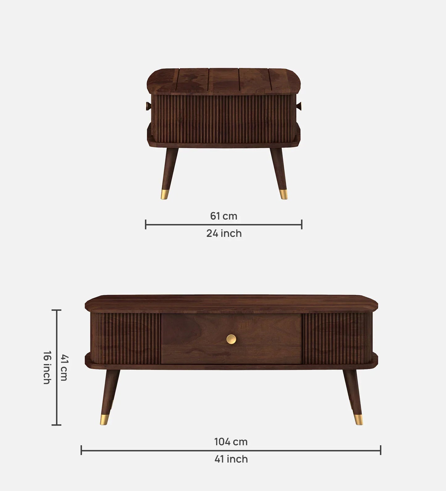 Kosmo Apollo Coffee Table In Sheesham Finish