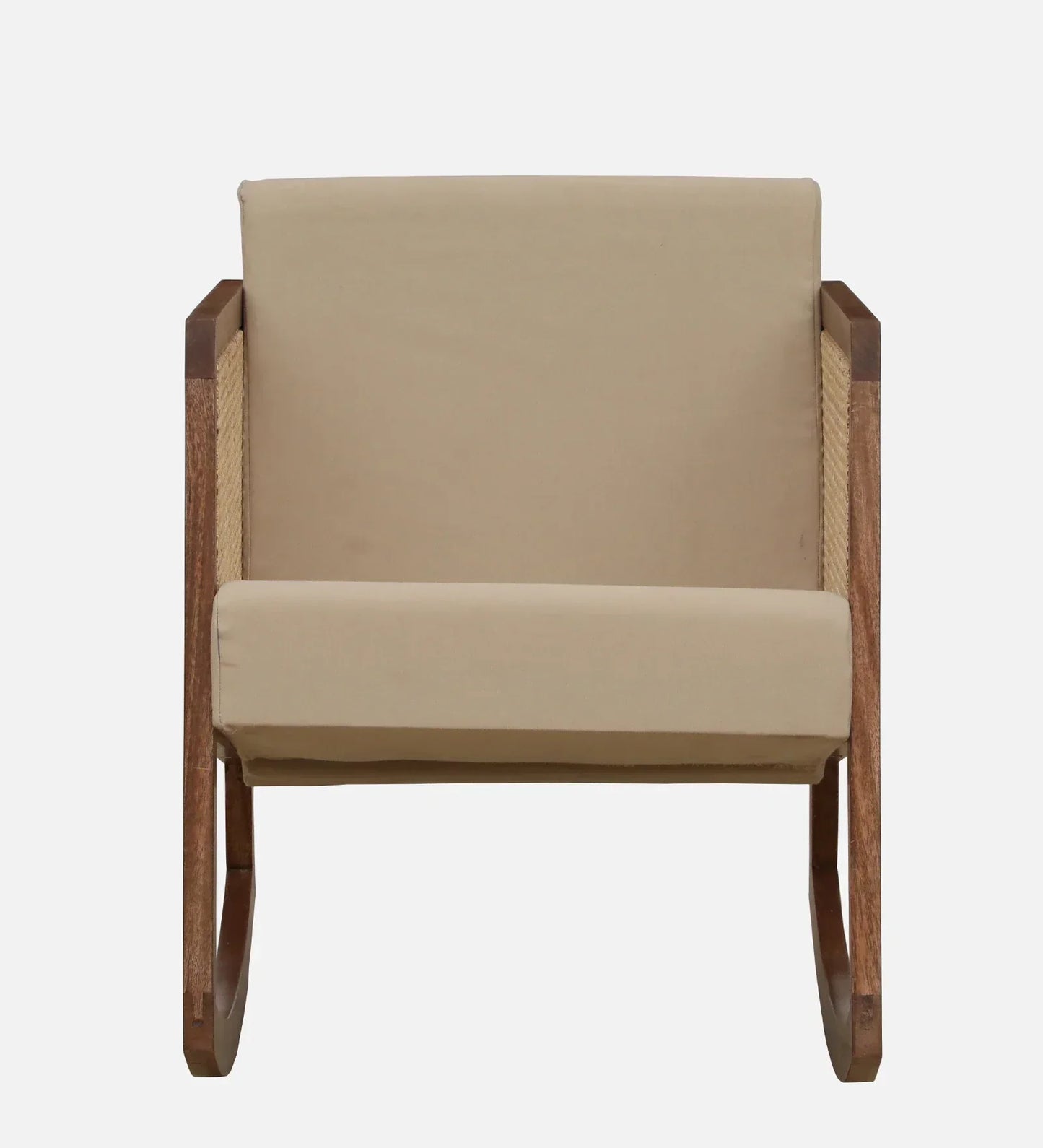 Baarn Mango Wood Rocking Chair In Rustic Teak Finish