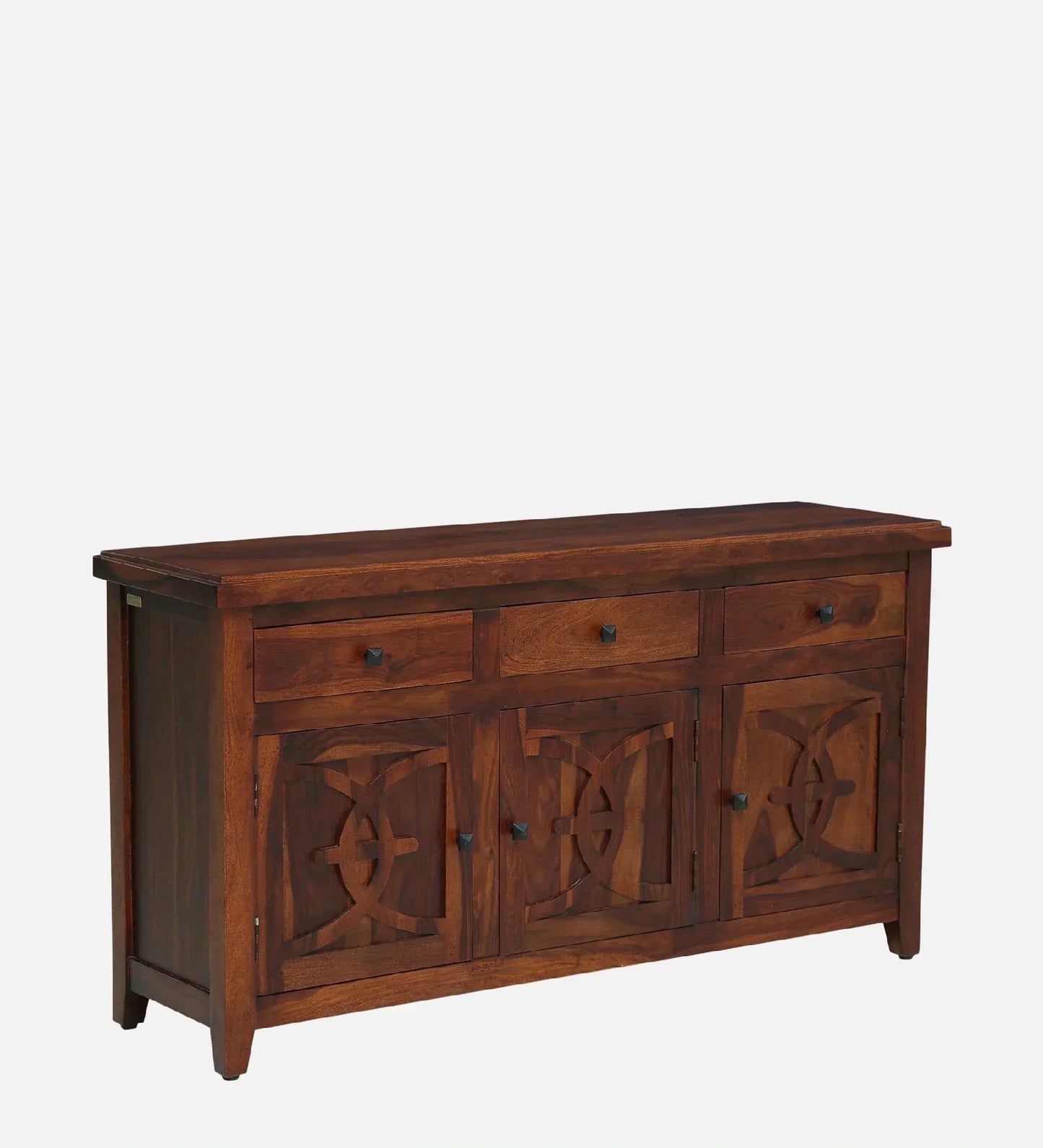Sheesham Wood Sideboard in Scratch Resistant Honey Oak Finish