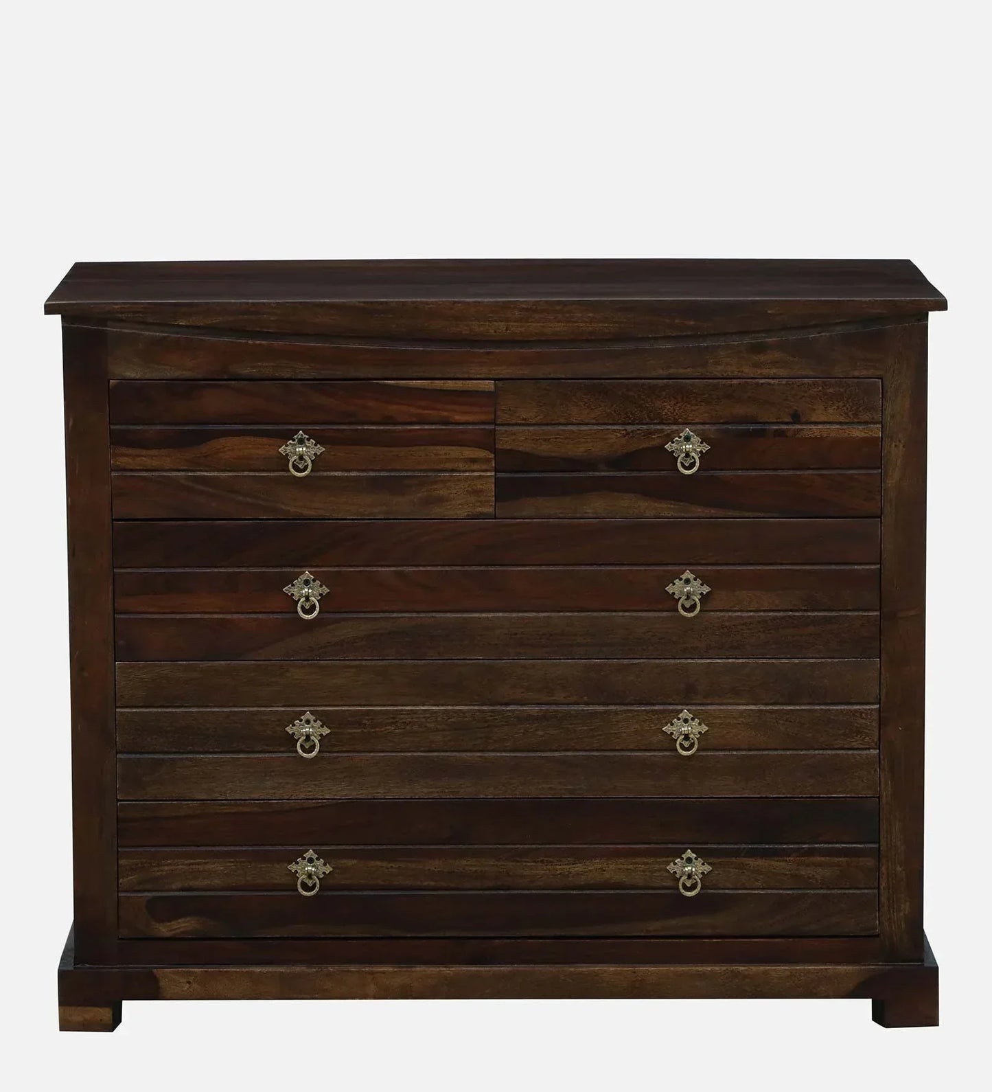 Sheesham Wood Chest Of Drawers in Scratch Resistant Provincial Teak Finish