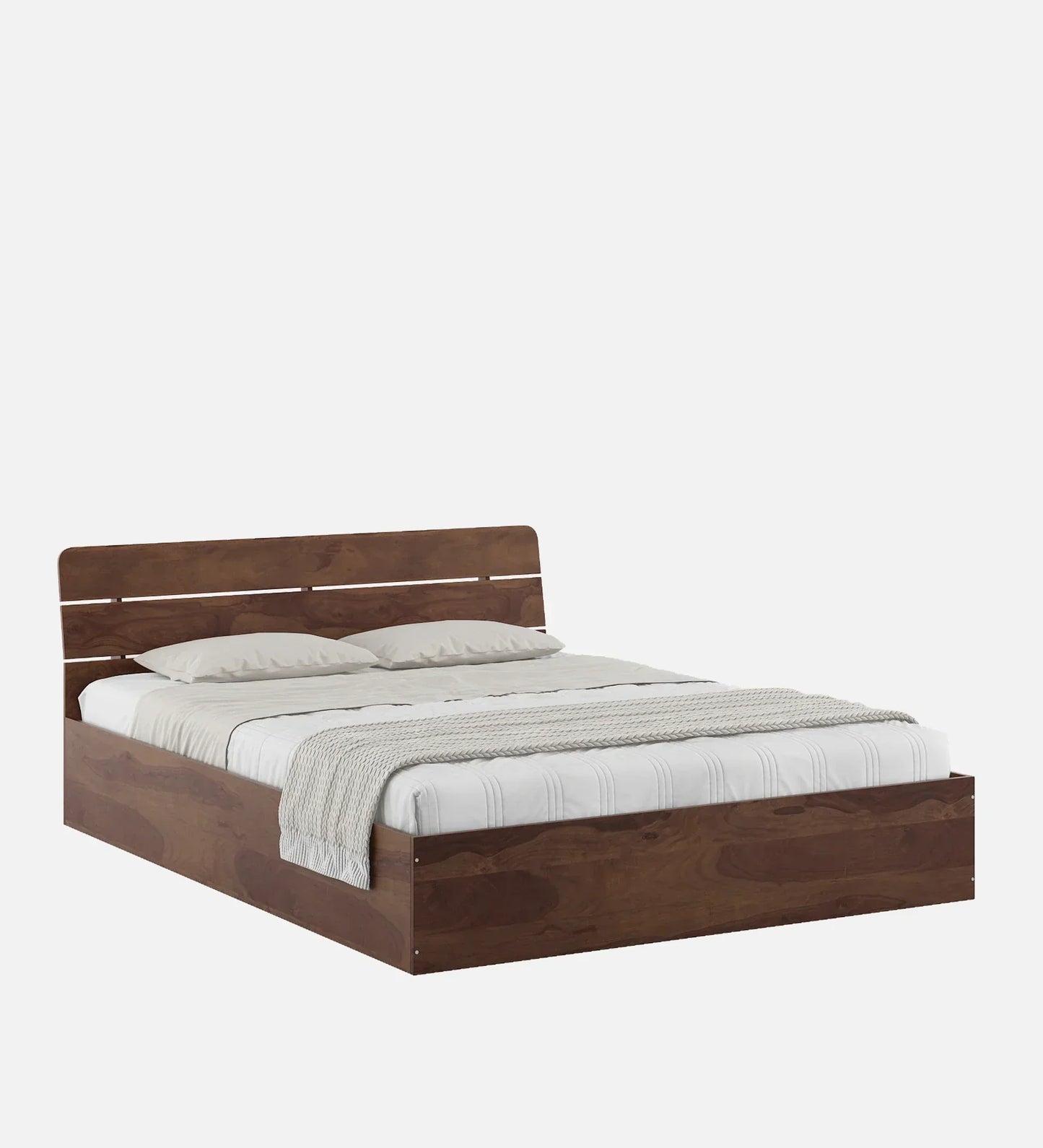 King Bed In Sheesham Finish With Box Storage