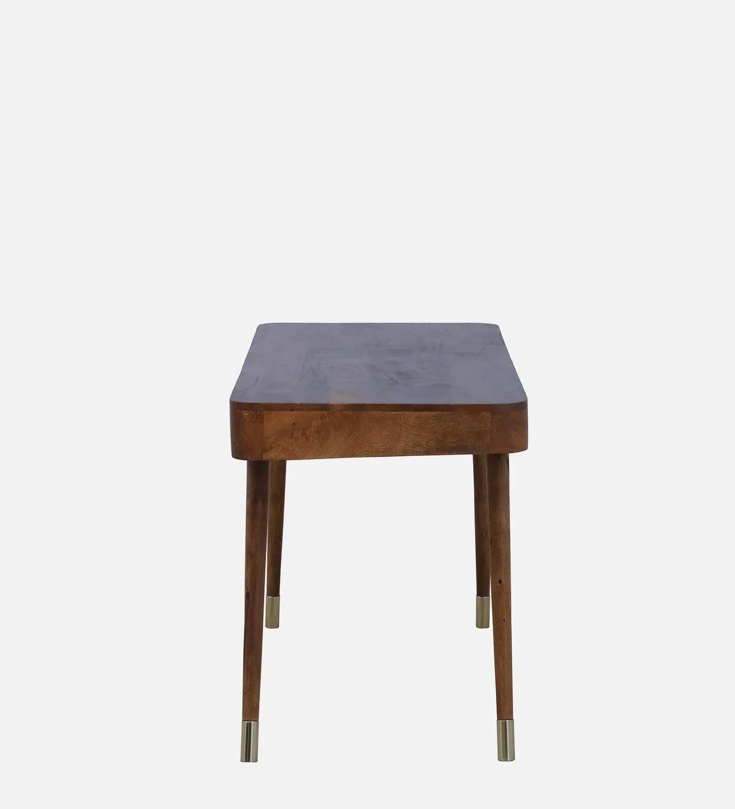 Solid Wood Writing Table In Rustic Teak Finish