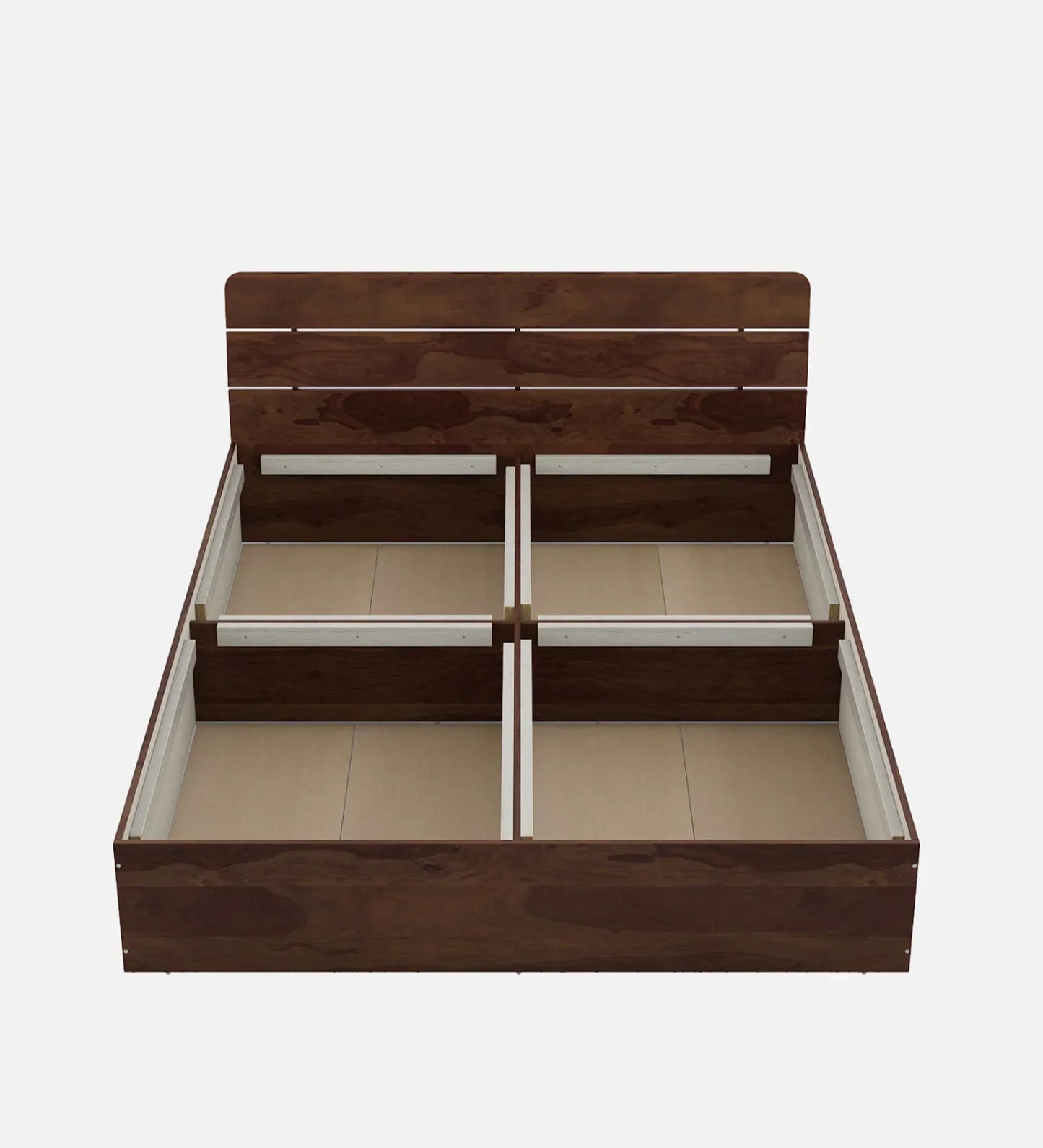 King Bed In Sheesham Finish With Box Storage