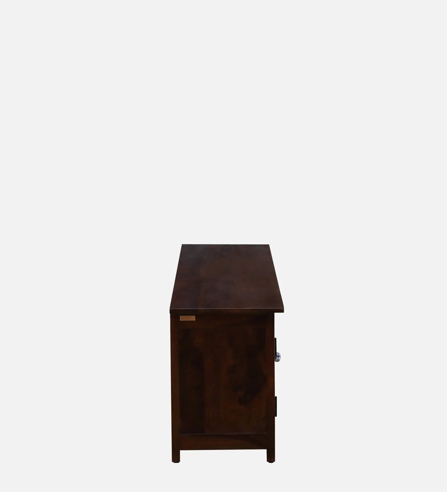 Sheesham Wood TV Console in Scratch Resistant Provincial Teak Finish For TVs Up To 55"