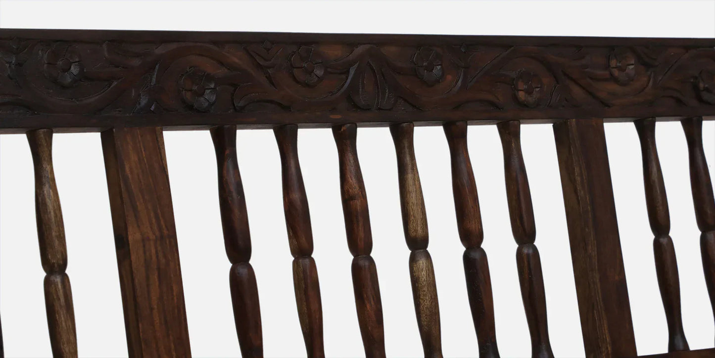 Sheesham Wood 3 Seater Sofa In Provincial Teak Finish
