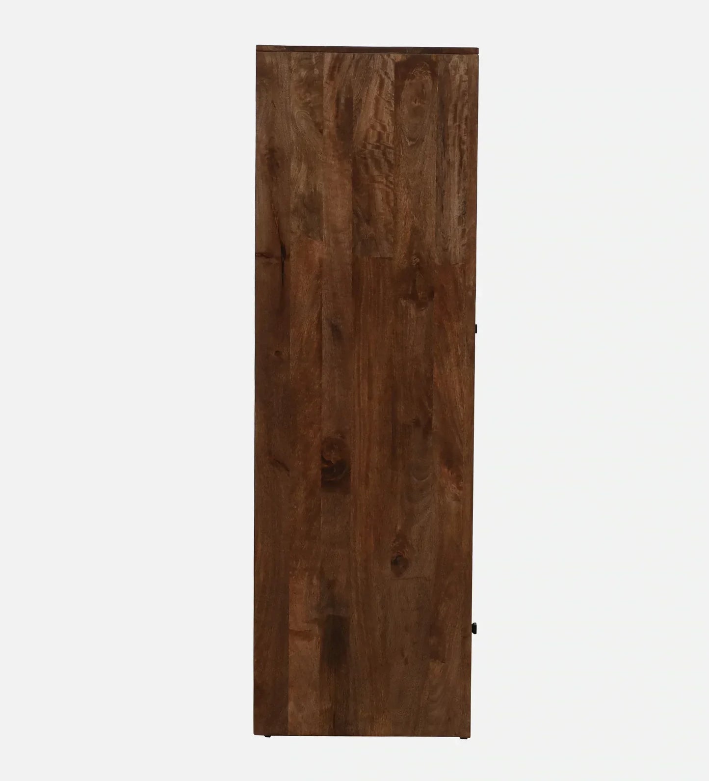 Mango Wood 2 Door Wardrobe In Rustic Teak Finish With Drawer