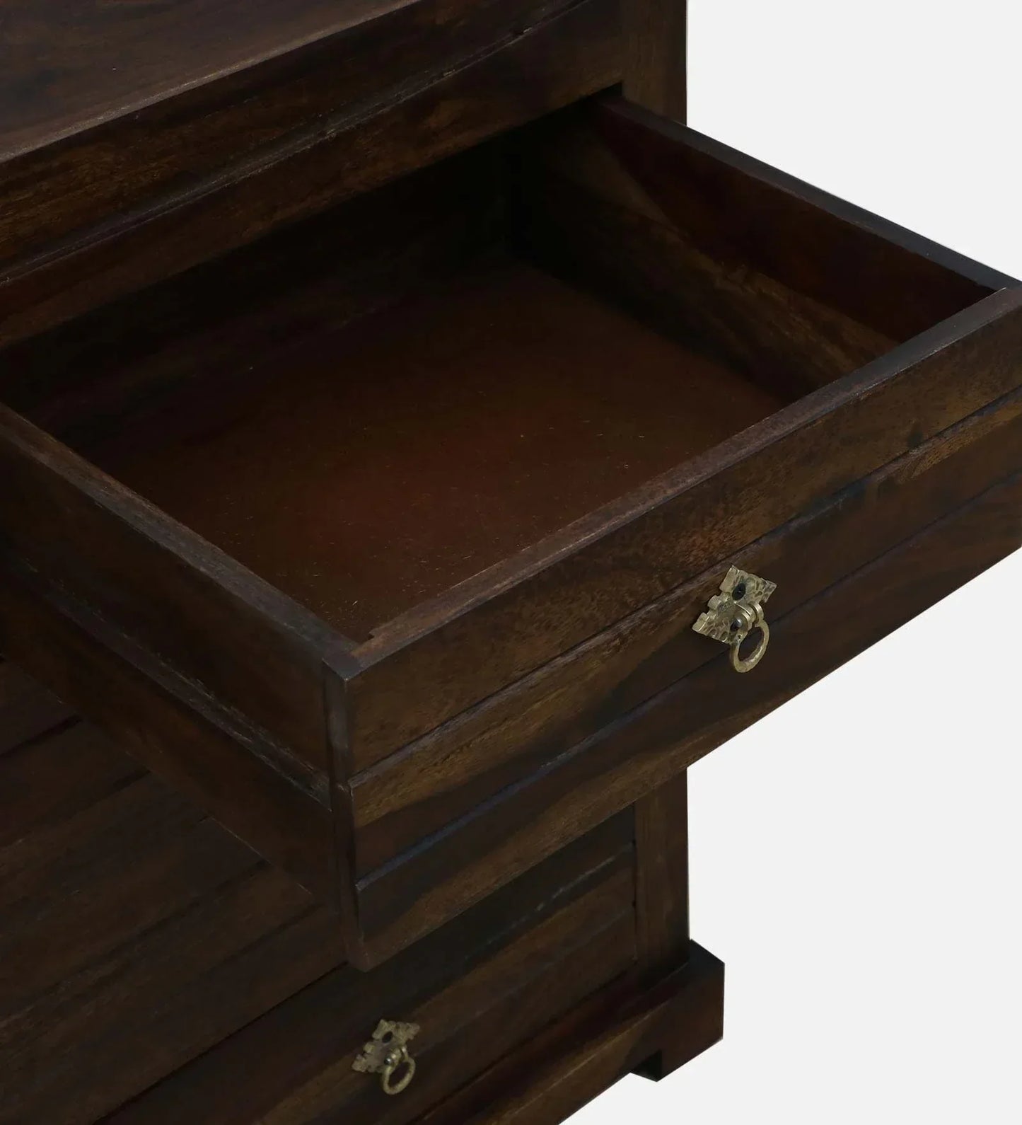 Sheesham Wood Chest Of Drawers in Scratch Resistant Provincial Teak Finish
