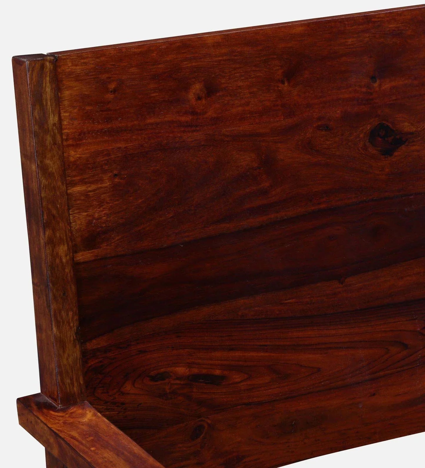 Oriel Sheesham Wood Arm Chair In Honey Oak Finish