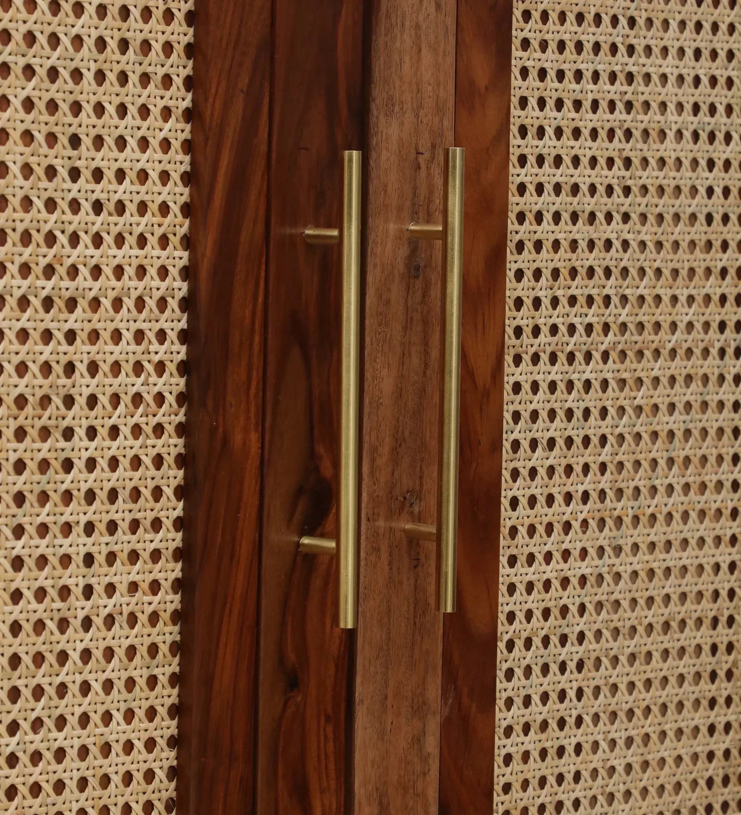 Sheesham Wood Bar Cabinet In Rustic Teak Finish